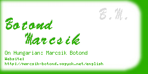 botond marcsik business card